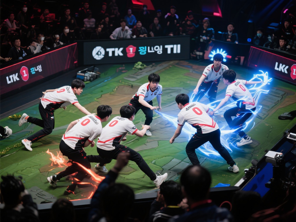 LCK焦点战:控连环先秒纳亚菲利,T1下路0换5横扫致胜 韩国LCK联赛再现精彩对局,战术博弈和选